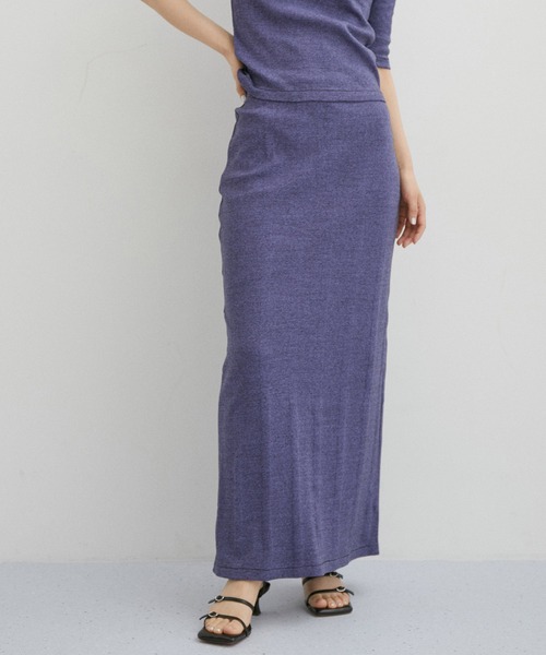 MILLER（ミラー）の「【Miller for ADAM ET ROPE'】Skirt（スカート・レディース・ブラック/ベージュ/パープル系その他・FREE）」の4枚目の写真