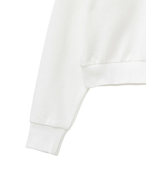 CLANE（クラネ）の「BASIC RAGLAN SLEEVE SWEAT TOPS（その他トップス・レディース・ホワイト/ブラック・1/2）」の9枚目の写真