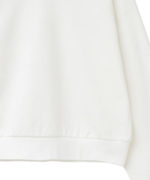 CLANE（クラネ）の「BASIC RAGLAN SLEEVE SWEAT TOPS（その他トップス・レディース・ホワイト/ブラック・1/2）」の12枚目の写真