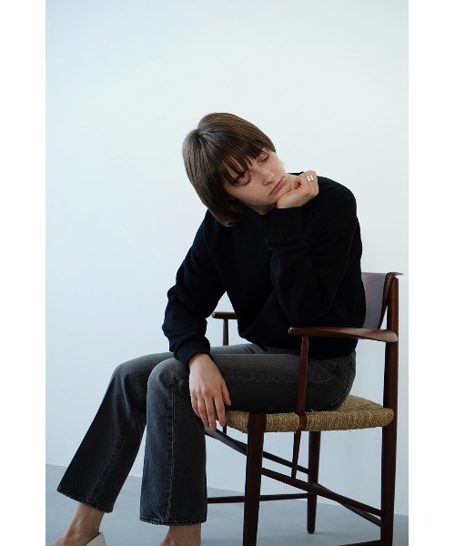 CLANE（クラネ）の「BASIC RAGLAN SLEEVE SWEAT TOPS（その他トップス・レディース・ホワイト/ブラック・1/2）」の15枚目の写真