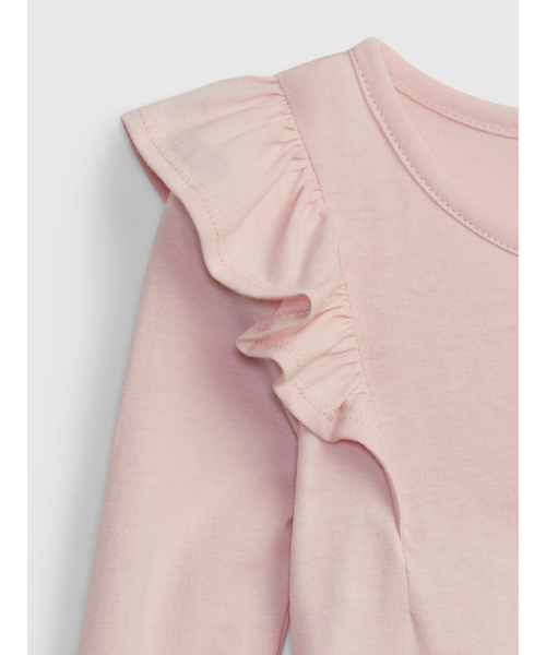 GAP（ギャップ）の「ラッフルチュールドレス（幼児）（ワンピース・キッズ・オフホワイト/ピンク・12-18M/4 YRS/5 YRS/3 YRS/2 YRS/18-24M）」の7枚目の写真