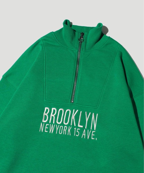 one way（ワンウェイ）の「ハーフジップロゴスウェット/オーバーサイズ