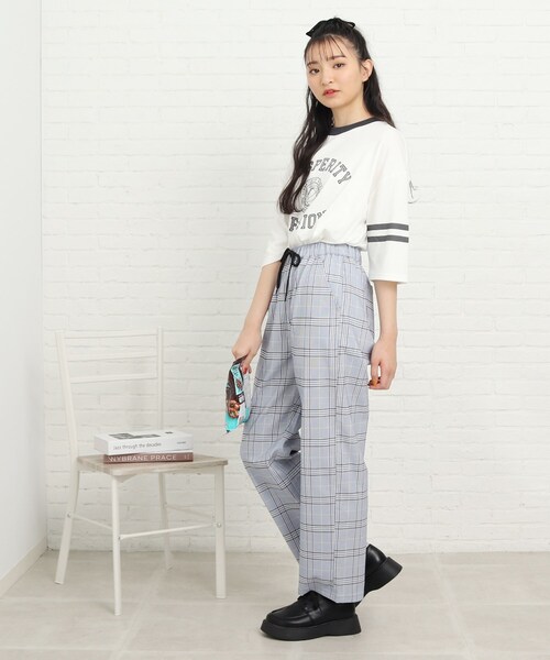 PINK-latte(ピンクラテ)の「【ストレッチ】らくちん♪履き心地◎!快適イージーシェフパンツ(その他パンツ・キッズ・グレー系1/ブルー系9/ベージュ系その他4・14/16/15 )」の8枚目の写真