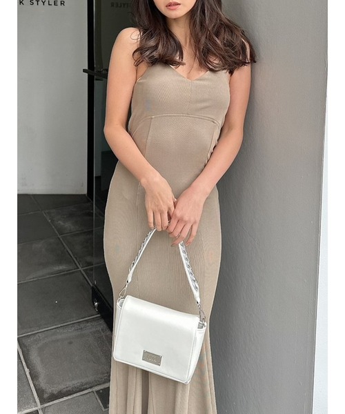 GYDA（ジェイダ）の「マーメイドロングワンピース（ワンピース・レディース・ブラック/ベージュ・FREE）」の5枚目の写真