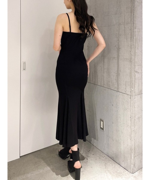 GYDA（ジェイダ）の「マーメイドロングワンピース（ワンピース・レディース・ブラック/ベージュ・FREE）」の8枚目の写真