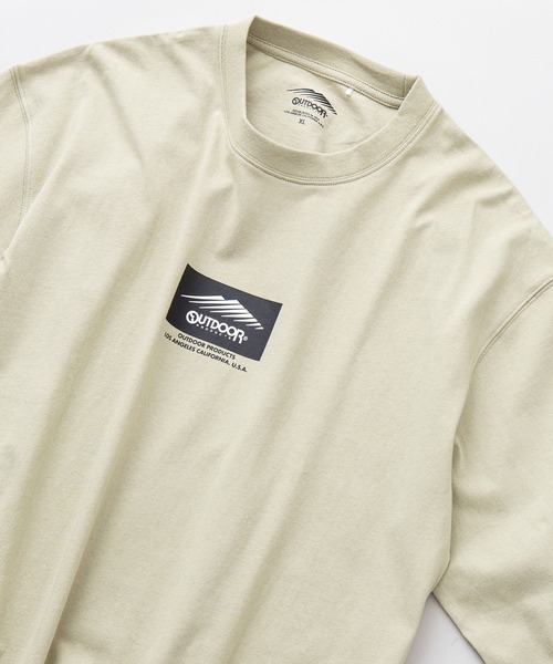 OUTDOOR PRODUCTS APPAREL(アウトドアプロダクツアパレル)の「ボックスロゴ ヘビーウェイト ロングTシャツ オーバーサイズ ビッグシルエット(Tシャツ/カットソー・メンズ・ホワイト/ブラック/カーキ/ベージュ・LARGE/MEDIUM/X-LARGE)」の3枚目の写真