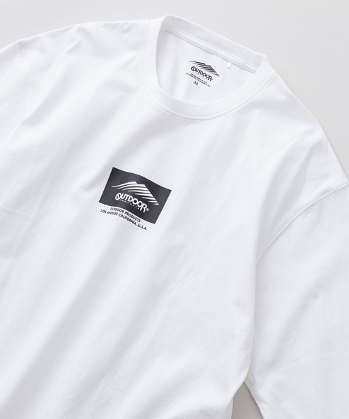 OUTDOOR PRODUCTS APPAREL(アウトドアプロダクツアパレル)の「ボックスロゴ ヘビーウェイト ロングTシャツ オーバーサイズ ビッグシルエット(Tシャツ/カットソー・メンズ・ホワイト/ブラック/カーキ/ベージュ・LARGE/MEDIUM/X-LARGE)」の2枚目の写真