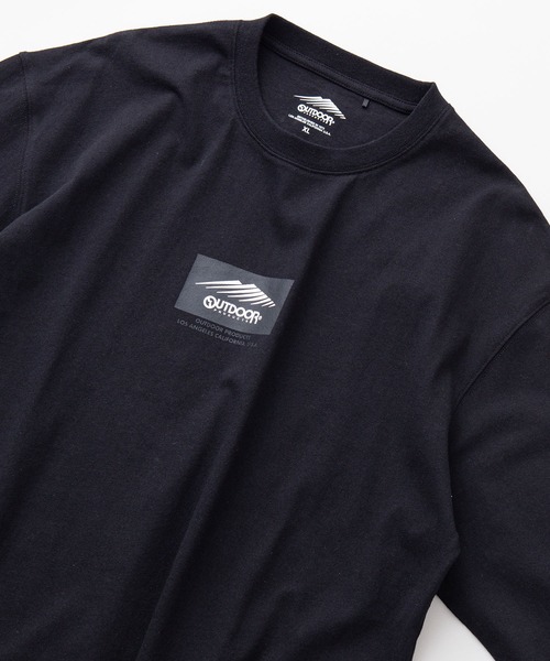 OUTDOOR PRODUCTS APPAREL(アウトドアプロダクツアパレル)の「ボックスロゴ ヘビーウェイト ロングTシャツ オーバーサイズ ビッグシルエット(Tシャツ/カットソー・メンズ・ホワイト/ブラック/カーキ/ベージュ・LARGE/MEDIUM/X-LARGE)」の1枚目の写真
