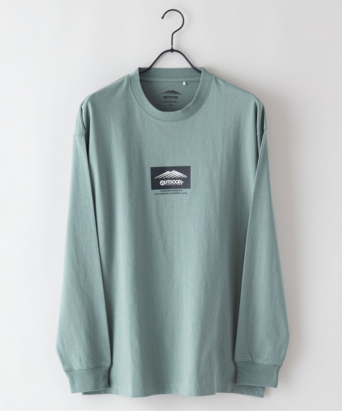 OUTDOOR PRODUCTS APPAREL(アウトドアプロダクツアパレル)の「ボックスロゴ ヘビーウェイト ロングTシャツ オーバーサイズ ビッグシルエット(Tシャツ/カットソー・メンズ・ホワイト/ブラック/カーキ/ベージュ・LARGE/MEDIUM/X-LARGE)」の8枚目の写真