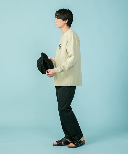 OUTDOOR PRODUCTS APPAREL(アウトドアプロダクツアパレル)の「ボックスロゴ ヘビーウェイト ロングTシャツ オーバーサイズ ビッグシルエット(Tシャツ/カットソー・メンズ・ホワイト/ブラック/カーキ/ベージュ・LARGE/MEDIUM/X-LARGE)」の16枚目の写真