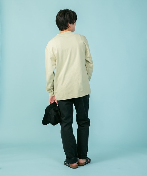 OUTDOOR PRODUCTS APPAREL(アウトドアプロダクツアパレル)の「ボックスロゴ ヘビーウェイト ロングTシャツ オーバーサイズ ビッグシルエット(Tシャツ/カットソー・メンズ・ホワイト/ブラック/カーキ/ベージュ・LARGE/MEDIUM/X-LARGE)」の17枚目の写真