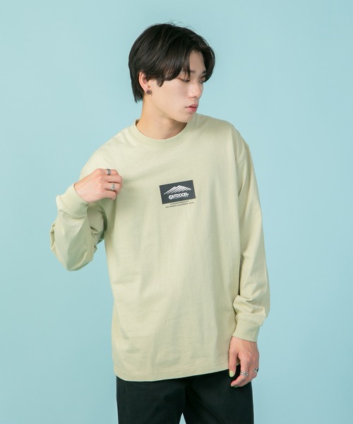 OUTDOOR PRODUCTS APPAREL(アウトドアプロダクツアパレル)の「ボックスロゴ ヘビーウェイト ロングTシャツ オーバーサイズ ビッグシルエット(Tシャツ/カットソー・メンズ・ホワイト/ブラック/カーキ/ベージュ・LARGE/MEDIUM/X-LARGE)」の18枚目の写真