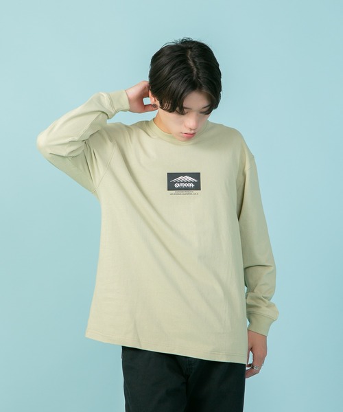 OUTDOOR PRODUCTS APPAREL(アウトドアプロダクツアパレル)の「ボックスロゴ ヘビーウェイト ロングTシャツ オーバーサイズ ビッグシルエット(Tシャツ/カットソー・メンズ・ホワイト/ブラック/カーキ/ベージュ・LARGE/MEDIUM/X-LARGE)」の19枚目の写真