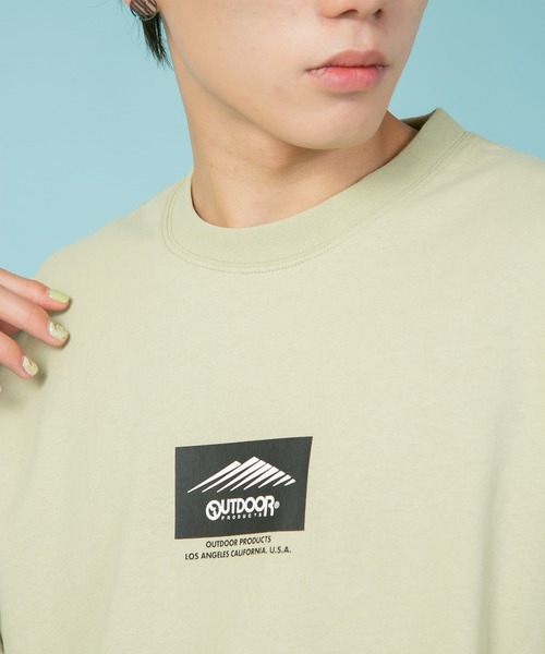 OUTDOOR PRODUCTS APPAREL(アウトドアプロダクツアパレル)の「ボックスロゴ ヘビーウェイト ロングTシャツ オーバーサイズ ビッグシルエット(Tシャツ/カットソー・メンズ・ホワイト/ブラック/カーキ/ベージュ・LARGE/MEDIUM/X-LARGE)」の22枚目の写真