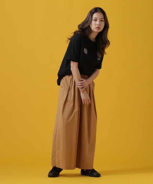 AVIREX（アヴィレックス）の「TWO POINT SKA T-SHIRT/ 2ポイント スカTシャツ（Tシャツ/カットソー・レディース・ピンク/オフホワイト/ブラック・FREE）」の8枚目の写真