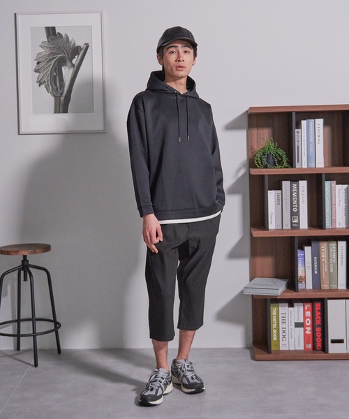 Blue Standard （ブルースタンダード）の「【BLUE STANDARD/ブルースタンダード】快適　接触冷感　ストレッチ　クロップドパンツ（その他パンツ・メンズ・カーキ/ブルー/ライトベージュ/ブラック・MEDIUM/LARGE/X-LARGE）」の9枚目の写真
