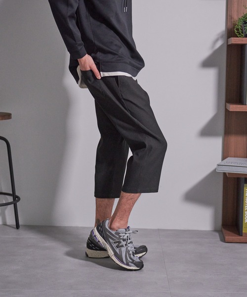Blue Standard （ブルースタンダード）の「【BLUE STANDARD/ブルースタンダード】快適　接触冷感　ストレッチ　クロップドパンツ（その他パンツ・メンズ・カーキ/ブルー/ライトベージュ/ブラック・MEDIUM/LARGE/X-LARGE）」の15枚目の写真