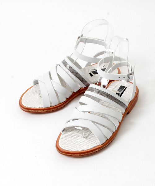 5351POUR LES HOMMES ET LES FEMMES (ゴーサンゴーイチプールオムエラファム)の「スムースレザーサンダル(サンダル・メンズ・ブラック/ホワイト・42/41/44/43)」の2枚目の写真