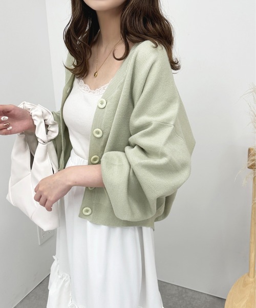 apres jour（アプレジュール）の「カラーニットカーディガン【ZOZOTOWN限定アイテム】（カーディガン/ボレロ・レディース・ライトピンク/ライトブルー/ミント・フリー/X-LARGE）」の20枚目の写真