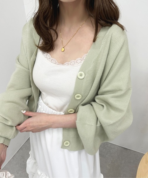 apres jour（アプレジュール）の「カラーニットカーディガン【ZOZOTOWN限定アイテム】（カーディガン/ボレロ・レディース・ライトピンク/ライトブルー/ミント・フリー/X-LARGE）」の17枚目の写真