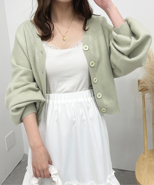 apres jour（アプレジュール）の「カラーニットカーディガン【ZOZOTOWN限定アイテム】（カーディガン/ボレロ・レディース・ライトピンク/ライトブルー/ミント・フリー/X-LARGE）」の18枚目の写真