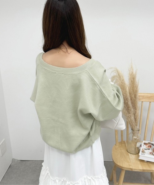 apres jour（アプレジュール）の「カラーニットカーディガン【ZOZOTOWN限定アイテム】（カーディガン/ボレロ・レディース・ライトピンク/ライトブルー/ミント・フリー/X-LARGE）」の21枚目の写真