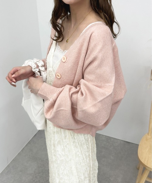 apres jour（アプレジュール）の「カラーニットカーディガン【ZOZOTOWN限定アイテム】（カーディガン/ボレロ・レディース・ライトピンク/ライトブルー/ミント・フリー/X-LARGE）」の8枚目の写真