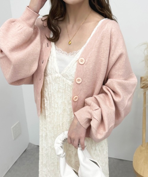 apres jour（アプレジュール）の「カラーニットカーディガン【ZOZOTOWN限定アイテム】（カーディガン/ボレロ・レディース・ライトピンク/ライトブルー/ミント・フリー/X-LARGE）」の6枚目の写真