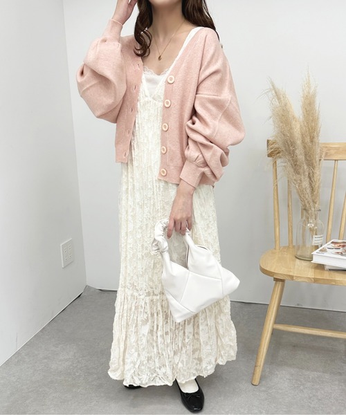 apres jour（アプレジュール）の「カラーニットカーディガン【ZOZOTOWN限定アイテム】（カーディガン/ボレロ・レディース・ライトピンク/ライトブルー/ミント・フリー/X-LARGE）」の10枚目の写真