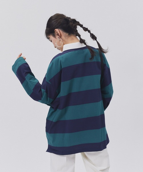 セール】【BEVERLY HILLS POLO CLUB】ボーダーラガーロンT（T