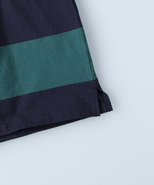 BEVERLY HILLS POLO CLUB(ビバリーヒルズポロクラブ)の「【BEVERLY HILLS POLO CLUB】ボーダーラガーロンT(Tシャツ/カットソー・レディース・グリーン/オフホワイト・フリー)」の17枚目の写真