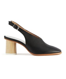 RELE（リレ）の「RELE リレ センターシームデザインラウンドシリンダーヒールバックベルトサンダル（サンダル）」