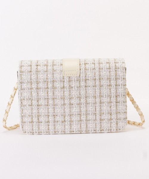Lace Ladies(レースレディース)の「ラメ入りミックスツイードショルダーバッグ(ショルダーバッグ・レディース・ブラック/アイボリー・FREE)」の12枚目の写真