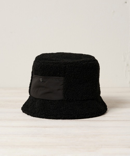 Mighty Shine（マイティシャイン）の「Boa Slit Bucket Hat【Mighty Shine / マイティシャイン】1233012（ハット・メンズ・ベージュ/ブラック・58cm）」の3枚目の写真