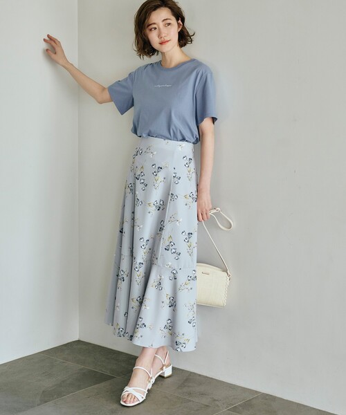 grove（グローブ）の「◆【マシンウォッシャブル対応】マルチファンクションロゴ＆ボーダーTシャツ（Tシャツ/カットソー・レディース・ブルー/オフホワイト/ブラック/ピンク系/ブラウン系その他/ホワイト系5・02/03/04/01/05）」の14枚目の写真