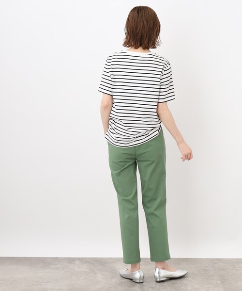 grove（グローブ）の「◆【マシンウォッシャブル対応】マルチファンクションロゴ＆ボーダーTシャツ（Tシャツ/カットソー・レディース・ブルー/オフホワイト/ブラック/ピンク系/ブラウン系その他/ホワイト系5・02/03/04/01/05）」の17枚目の写真