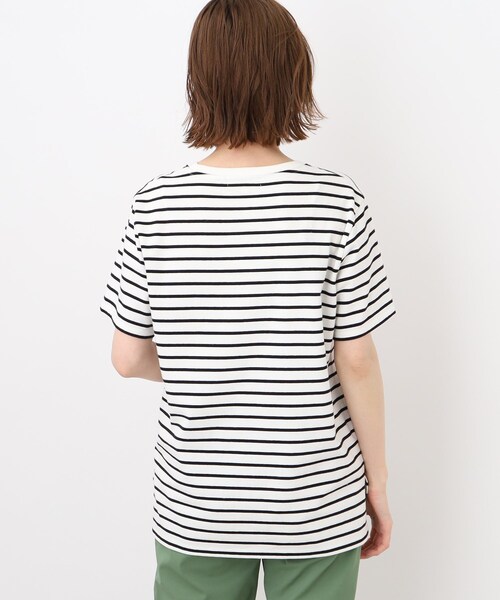 grove（グローブ）の「◆【マシンウォッシャブル対応】マルチファンクションロゴ＆ボーダーTシャツ（Tシャツ/カットソー・レディース・ブルー/オフホワイト/ブラック/ピンク系/ブラウン系その他/ホワイト系5・02/03/04/01/05）」の22枚目の写真