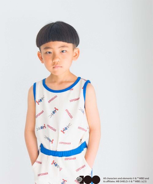 LOWRYS FARM(ローリーズファーム)の「ワッフルセットアップ/ワーナー・ブラザース100周年 192578(インナーウェア/肌着・キッズ・ブルー/レッド・110cm/120cm/130cm)」の6枚目の写真