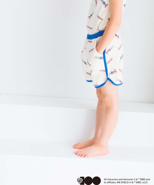 LOWRYS FARM(ローリーズファーム)の「ワッフルセットアップ/ワーナー・ブラザース100周年 192578(インナーウェア/肌着・キッズ・ブルー/レッド・110cm/120cm/130cm)」の8枚目の写真