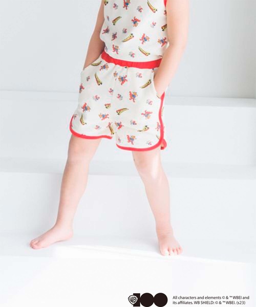 LOWRYS FARM(ローリーズファーム)の「ワッフルセットアップ/ワーナー・ブラザース100周年 192578(インナーウェア/肌着・キッズ・ブルー/レッド・110cm/120cm/130cm)」の12枚目の写真