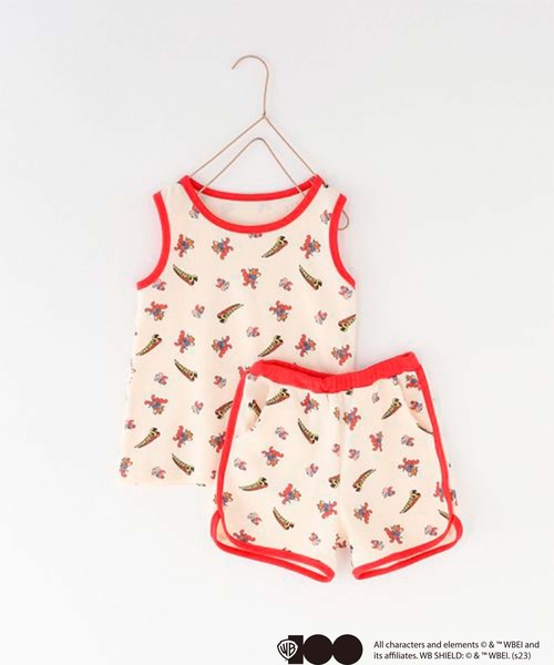 LOWRYS FARM(ローリーズファーム)の「ワッフルセットアップ/ワーナー・ブラザース100周年 192578(インナーウェア/肌着・キッズ・ブルー/レッド・110cm/120cm/130cm)」の13枚目の写真