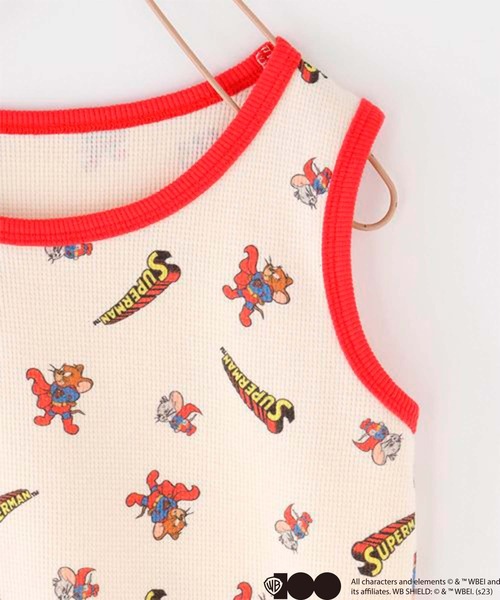 LOWRYS FARM(ローリーズファーム)の「ワッフルセットアップ/ワーナー・ブラザース100周年 192578(インナーウェア/肌着・キッズ・ブルー/レッド・110cm/120cm/130cm)」の17枚目の写真