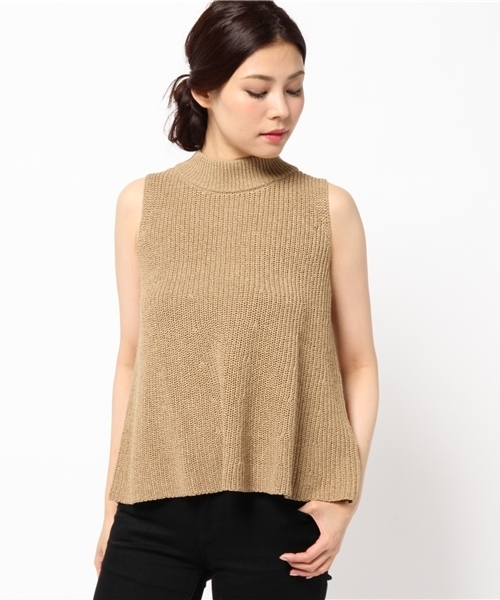 BEAMS LIGHTS Women's（ビームスライツ ウィメンズ）の「BEAMS LIGHTS / ウォッシャブル LINEN ノースリーブフレアー（ニット/セーター・レディース・オフホワイト/ベージュ/ネイビー・ONE SIZE）」の12枚目の写真