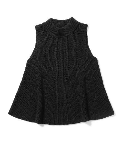 BEAMS LIGHTS Women's（ビームスライツ ウィメンズ）の「BEAMS LIGHTS / ウォッシャブル LINEN ノースリーブフレアー（ニット/セーター・レディース・オフホワイト/ベージュ/ネイビー・ONE SIZE）」の4枚目の写真