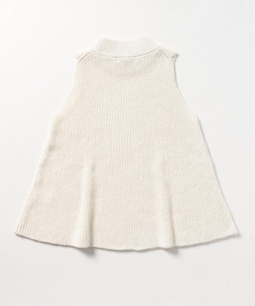 BEAMS LIGHTS Women's（ビームスライツ ウィメンズ）の「BEAMS LIGHTS / ウォッシャブル LINEN ノースリーブフレアー（ニット/セーター・レディース・オフホワイト/ベージュ/ネイビー・ONE SIZE）」の19枚目の写真