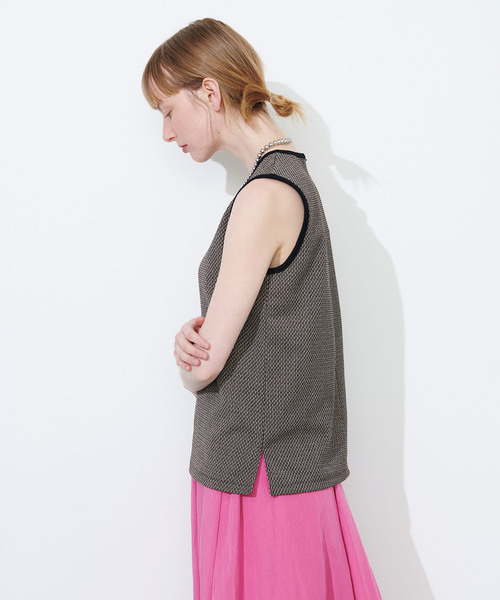 N.O.R.C(ノーク)の「MIXツィードトップス(Tシャツ/カットソー・レディース・ブラウン/ブラック・M/S)」の5枚目の写真