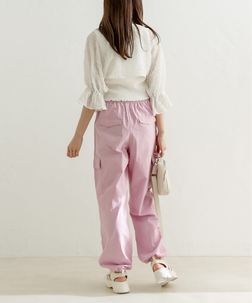 OLIVE des OLIVE（オリーブデオリーブ）の「ボレロ×タンクセット　1031040340（シャツ/ブラウス・レディース・オフホワイト/サックスブルー/アイボリー/ブラック・FREE）」の8枚目の写真