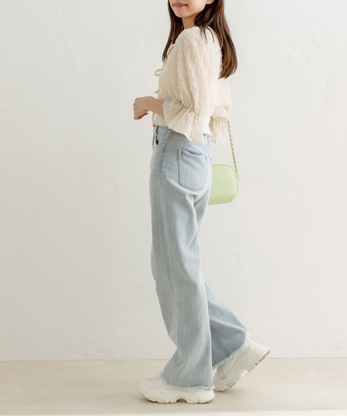 OLIVE des OLIVE（オリーブデオリーブ）の「ボレロ×タンクセット　1031040340（シャツ/ブラウス・レディース・オフホワイト/サックスブルー/アイボリー/ブラック・FREE）」の16枚目の写真