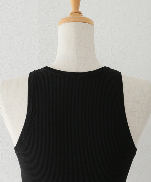 新品　ドゥーズィエムクラス　ALFRED クロップドタンクトップ Diner B RIB CROP タンクトップ（ニット/セーター）｜Deuxieme