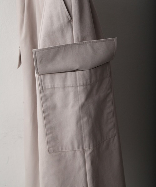 NILWAY(ニルウェイ)の「コットンツイルワイドストレートカーゴパンツ(チノパンツ・メンズ・ブラック/アッシュ・SMALL/MEDIUM/LARGE)」の7枚目の写真